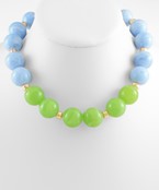 Multi Color Beaded Necklace