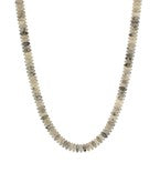 Elle Beaded Necklace in Grey