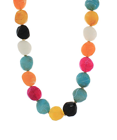 Amelia Beaded Necklace in Fall Multi