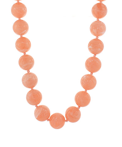 Rebecca Beaded Necklace in Peach