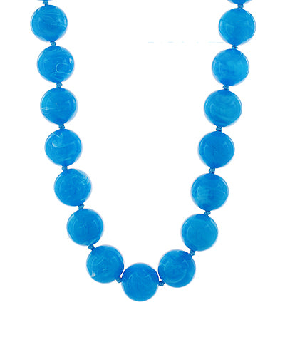 Rebecca Beaded Necklace in Cobalt Blue