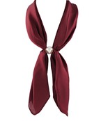 Nora Pearl Scarf Necklace in Wine