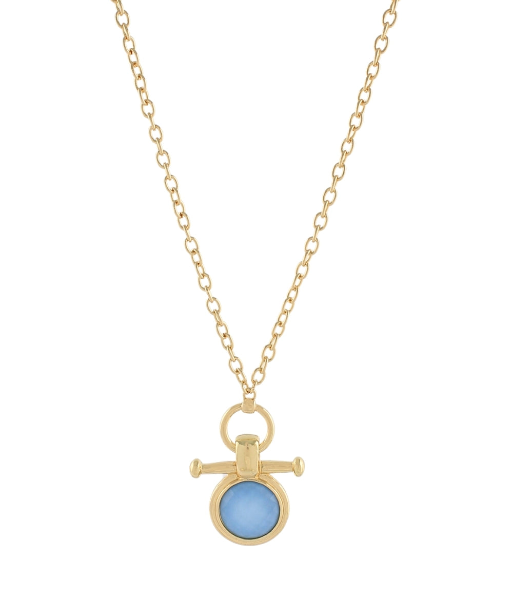 The Marcy Necklace in Light Blue
