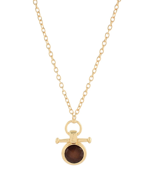 The Marcy Necklace in Brown