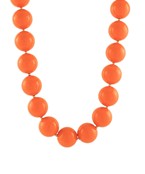 Sophie Gumball Necklace in Orange