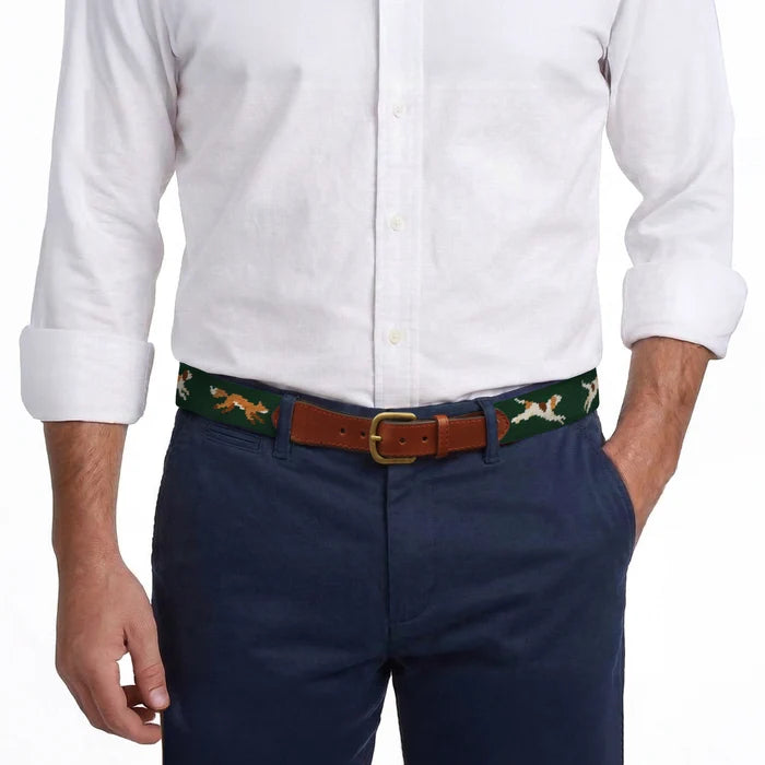 Smathers & Branson | Fox Chase Belt in Deep Hunter