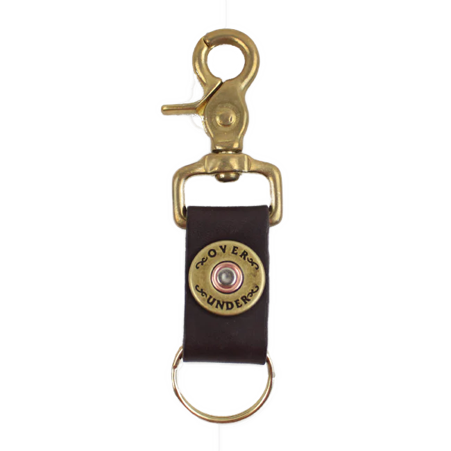 Over Under I Leather Clasp Key Fob