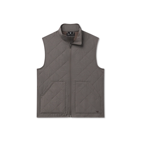 Southern Marsh | Bryson Ripstop Quilted Vest in Midnight Gray