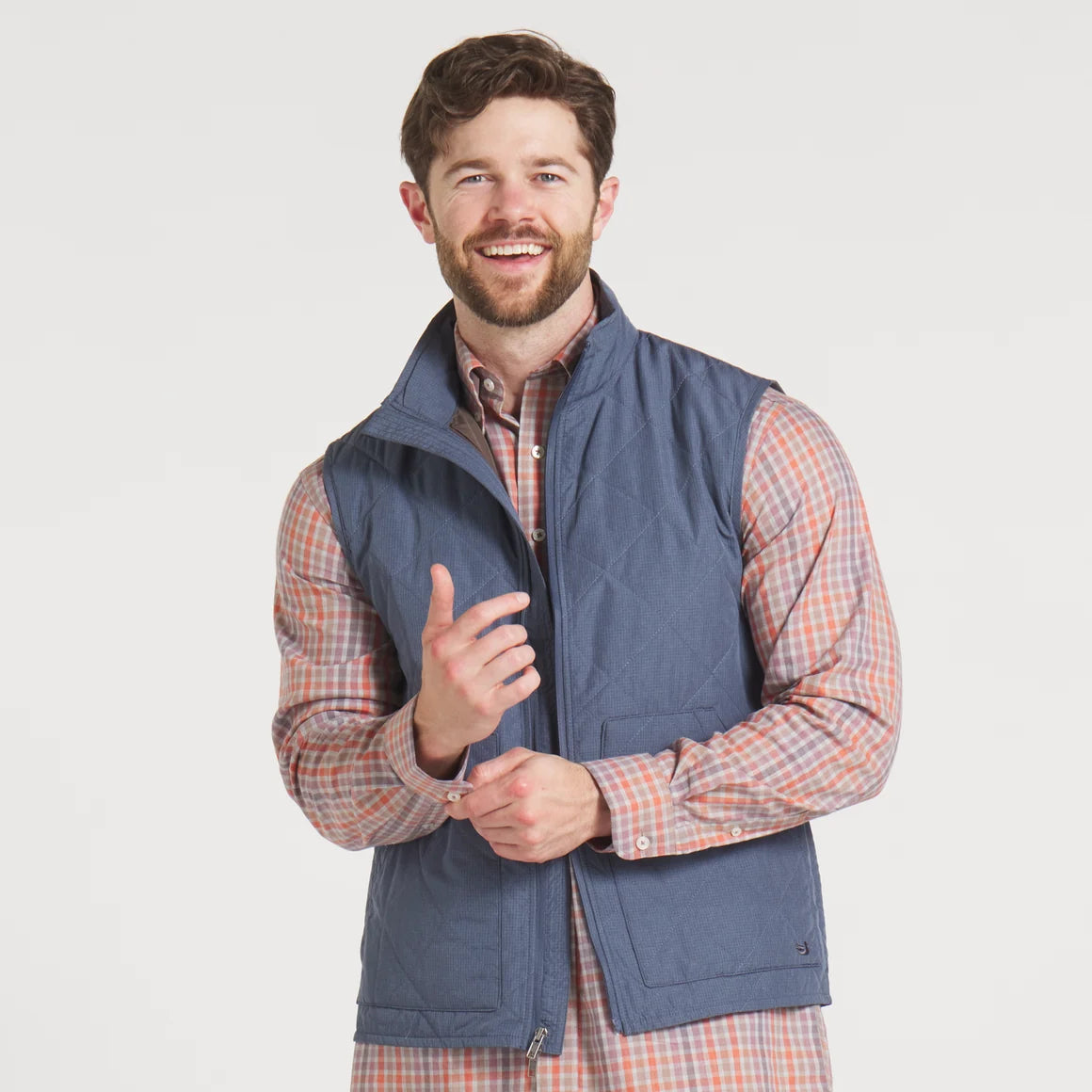 Southern Marsh | Bryson Ripstop Quilted Vest in Navy