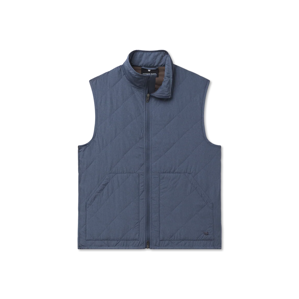 Southern Marsh | Bryson Ripstop Quilted Vest in Navy