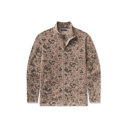 Southern Marsh | Longfellow Fleece Jacket - Retro Camo in Burnt Taupe