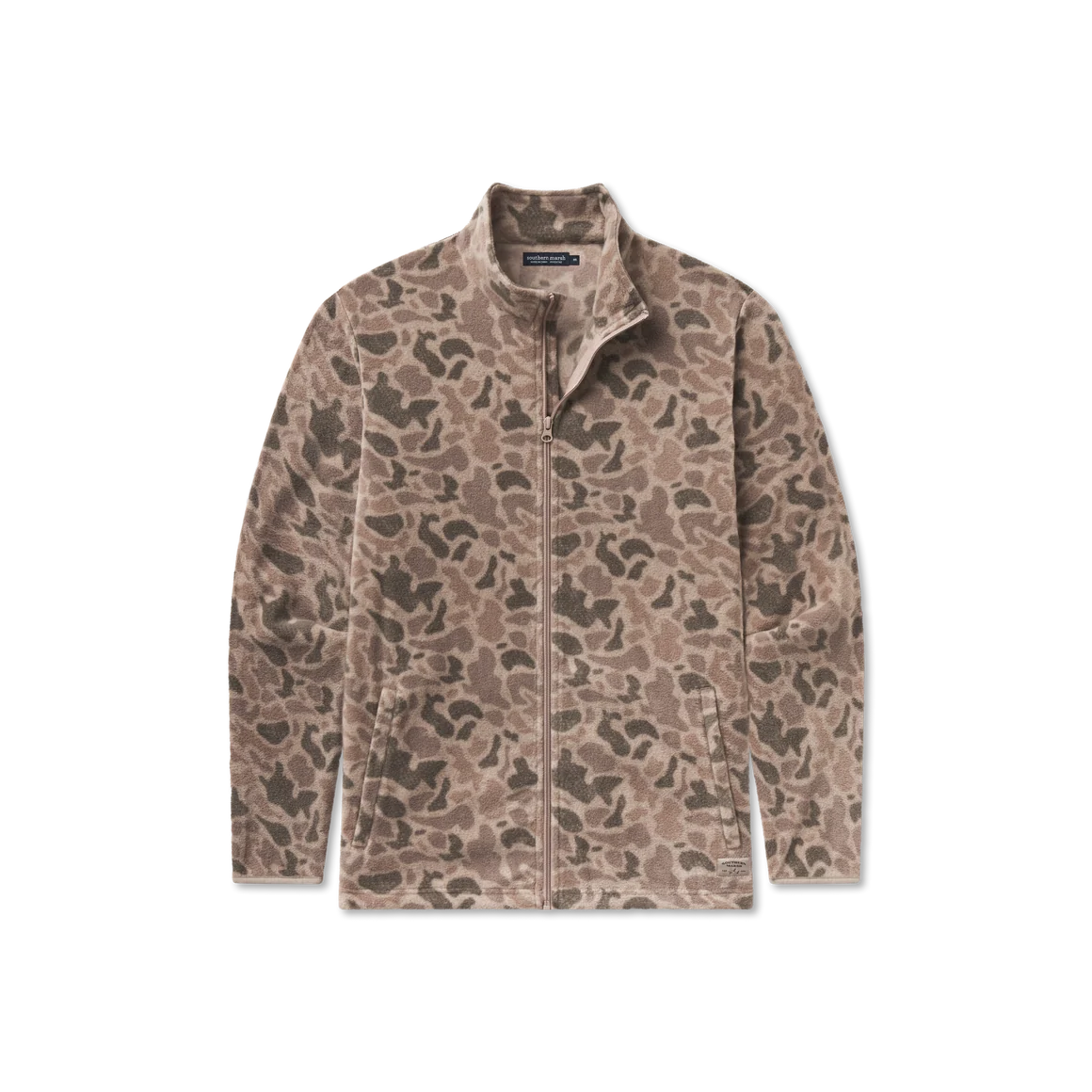 Southern Marsh | Longfellow Fleece Jacket - Retro Camo in Burnt Taupe