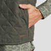 Southern Marsh | Lawrence Quilted Vest in Dark Olive