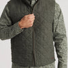 Southern Marsh | Lawrence Quilted Vest in Dark Olive