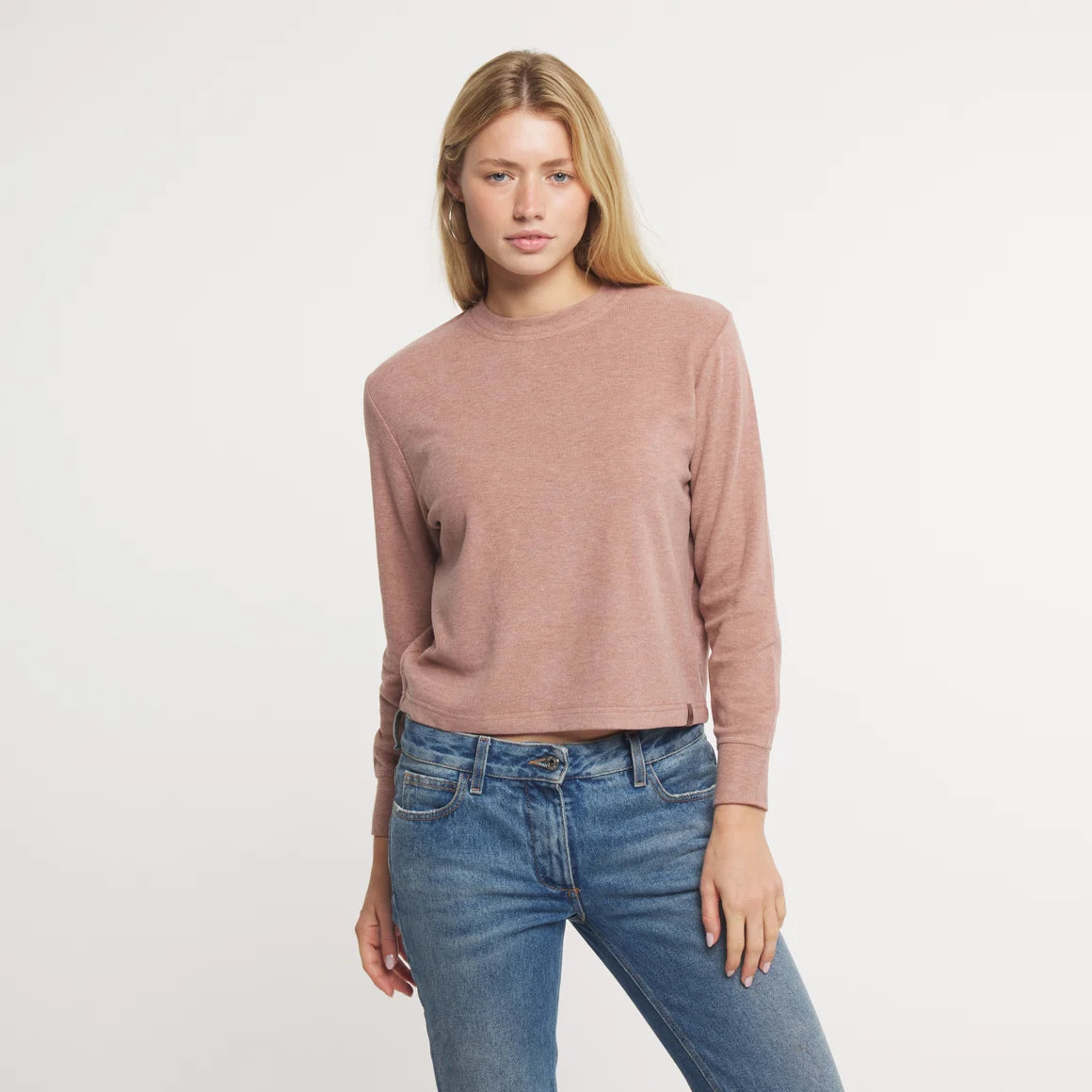 Southern Marsh | Lainey Crewneck Sweatshirt in Washed Red