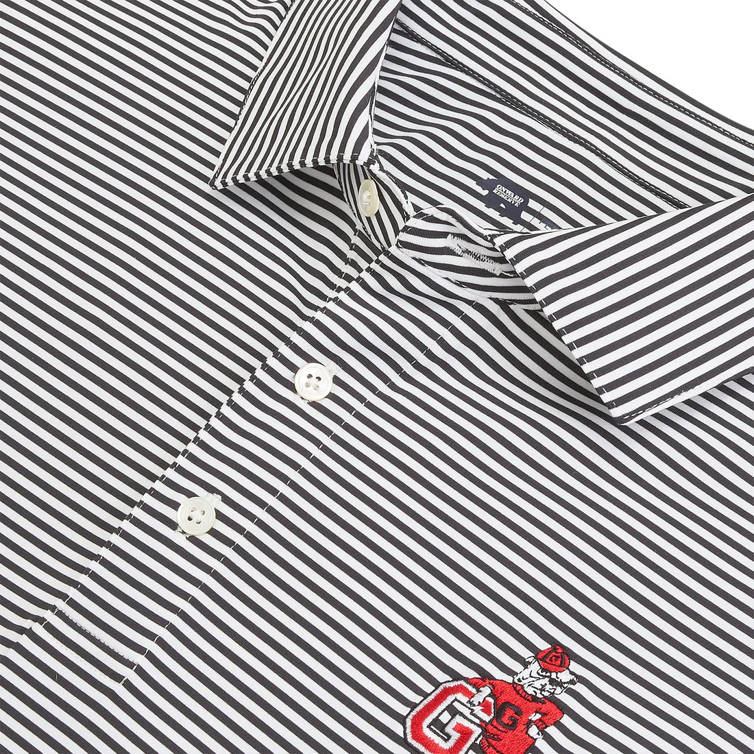 Onward Reserve UGA G Dog Echo Stripe Performance Polo in Black