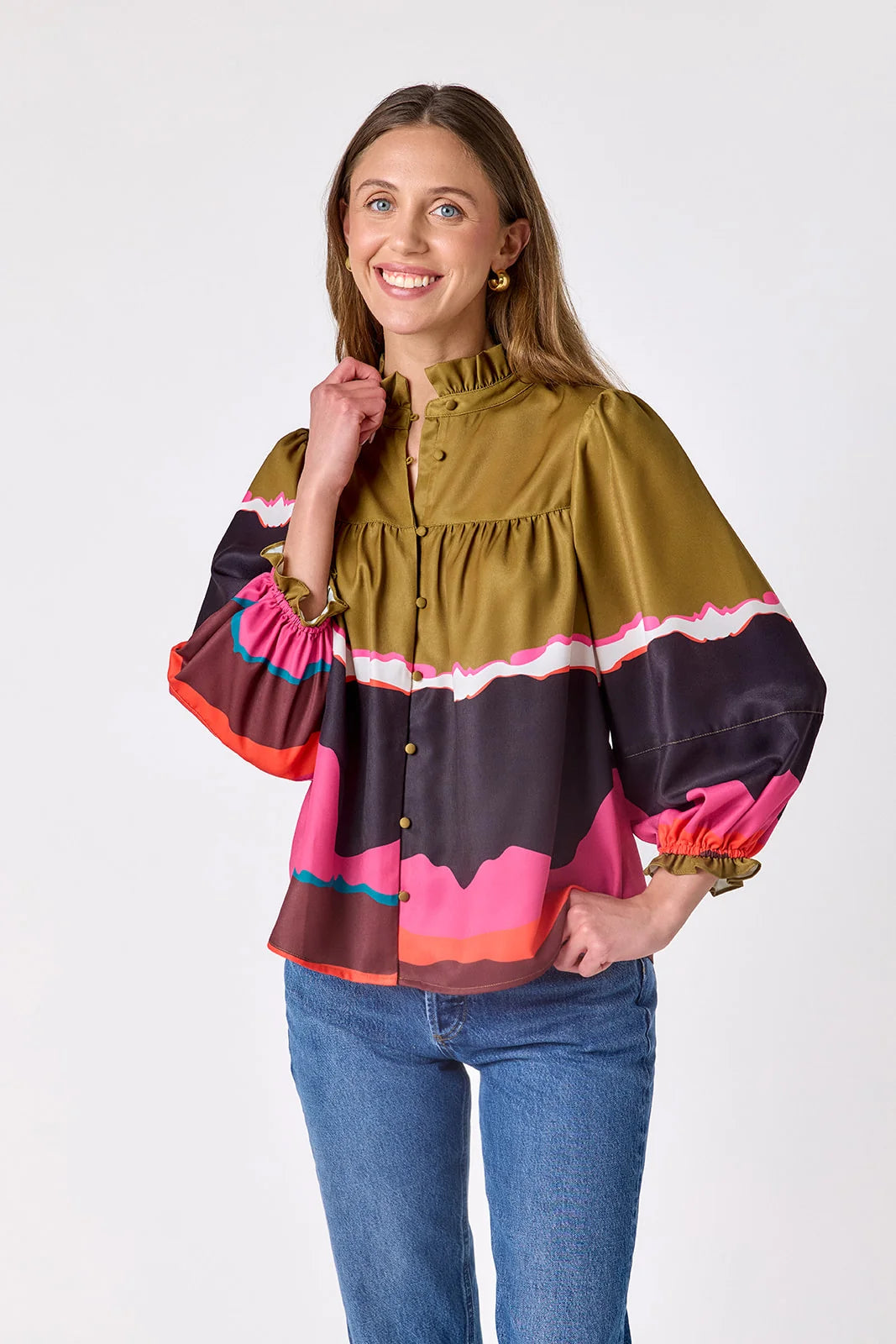 Crosby | Worth Blouse in Portoro