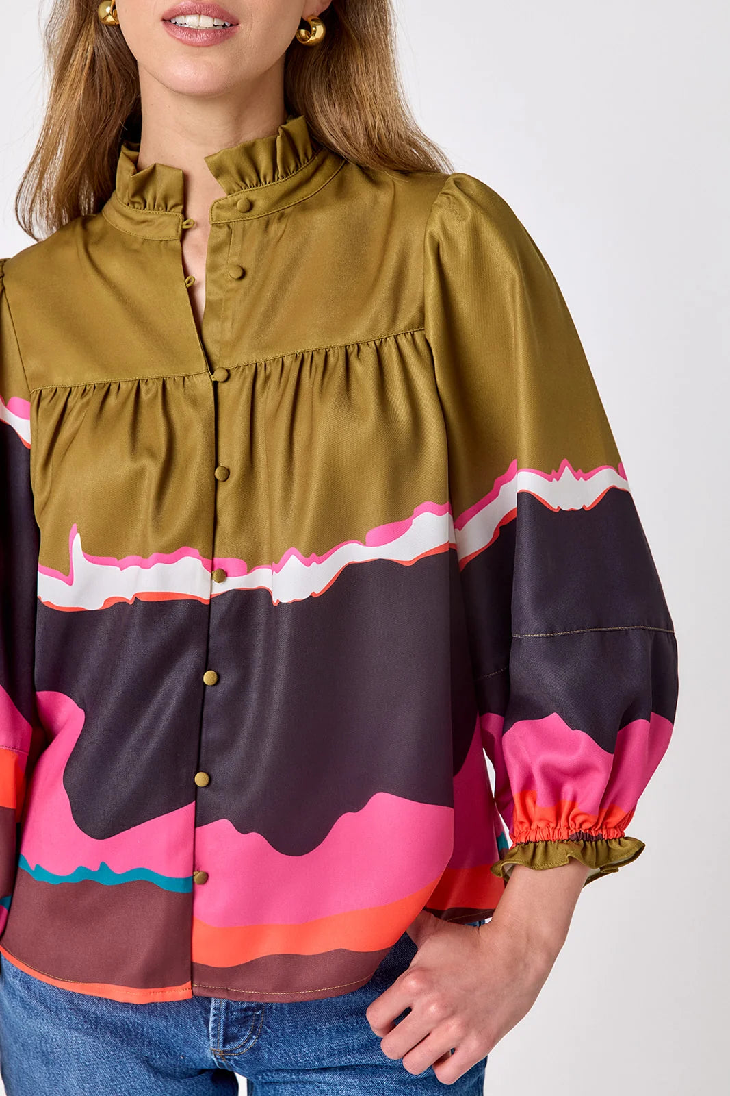 Crosby | Worth Blouse in Portoro