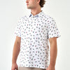 Burlebo Performance Polo - Ducks And Shells in White
