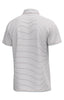 Southern Point | Bayside Stripe Performance Polo in White and Deep Water