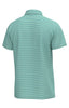 Southern Point | Youth Morgan Stripe Performance Polo in Coastal Water and Spring Green