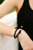 Skinny Hair Tie Set - Red / Black