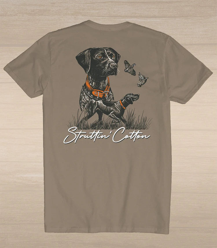Struttin Cotton | Pointer Legend T-Shirt in Driftwood