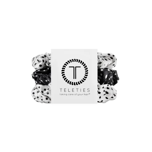 Teleties | Polka Dot Party Large Silk Scrunchies