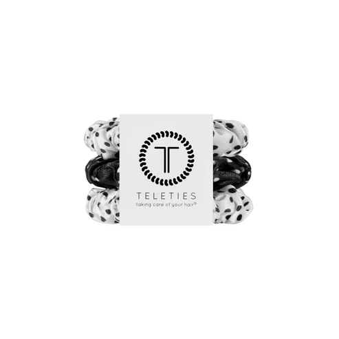 Teleties | Polka Dot Party Small Silk Scrunchies