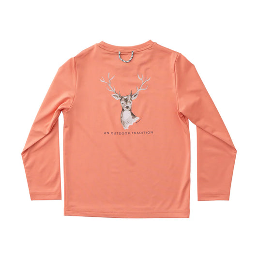 Prodoh Performance LS Deer Head & Antlers in Soft Orange