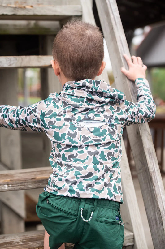 Prodoh Performance Hoodie LS Swordfish in Break Point Camo