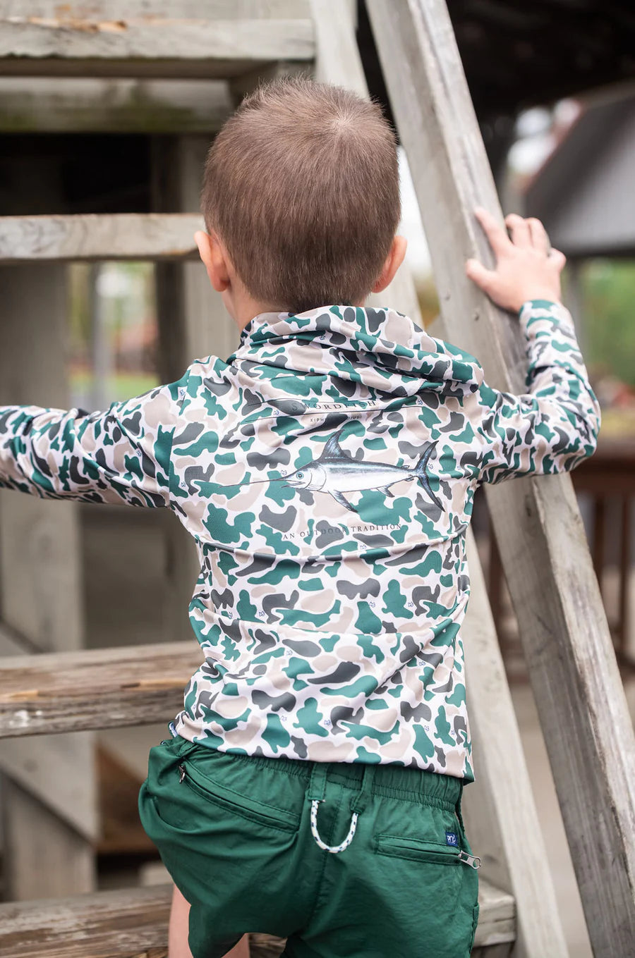 Prodoh Performance Hoodie LS Swordfish in Break Point Camo