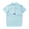 Prodoh | Boys' Short Sleeve Pro Performance Polo in African Pompano Fish Print