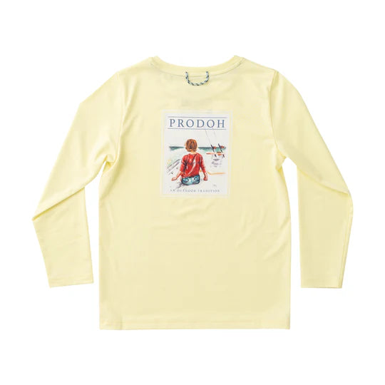 Prodoh | Boy's Pro Performance Long Sleeve T-shirt in Fishing Boy Art