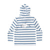 Prodoh | Boy's Pro Performance Hoodie T-shirt in African Pompano Stripe Art