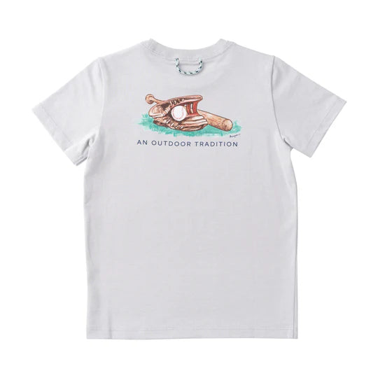 Prodoh | Boy's Cotton Short Sleeve T-shirt in Baseball Glove Art
