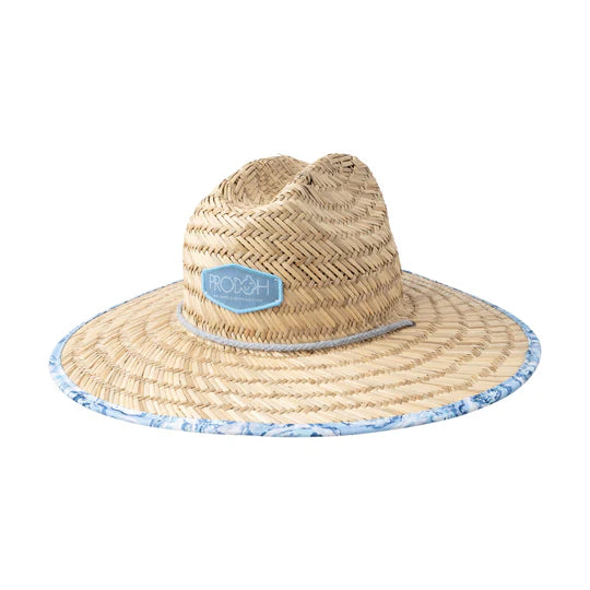 Prodoh | Kid's Straw Lifeguard Hat in Oyster Print
