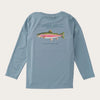 Prodoh | Boys' Performance Long Sleeve Trout T-shirt in Arona Blue