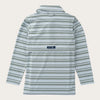 Prodoh | Boys' Long Sleeve Performance Polo in Arona Blue and Camping Green Stripe