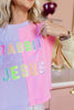 Brianna Cannon Easter is for Jesus Color Block Sweatshirt