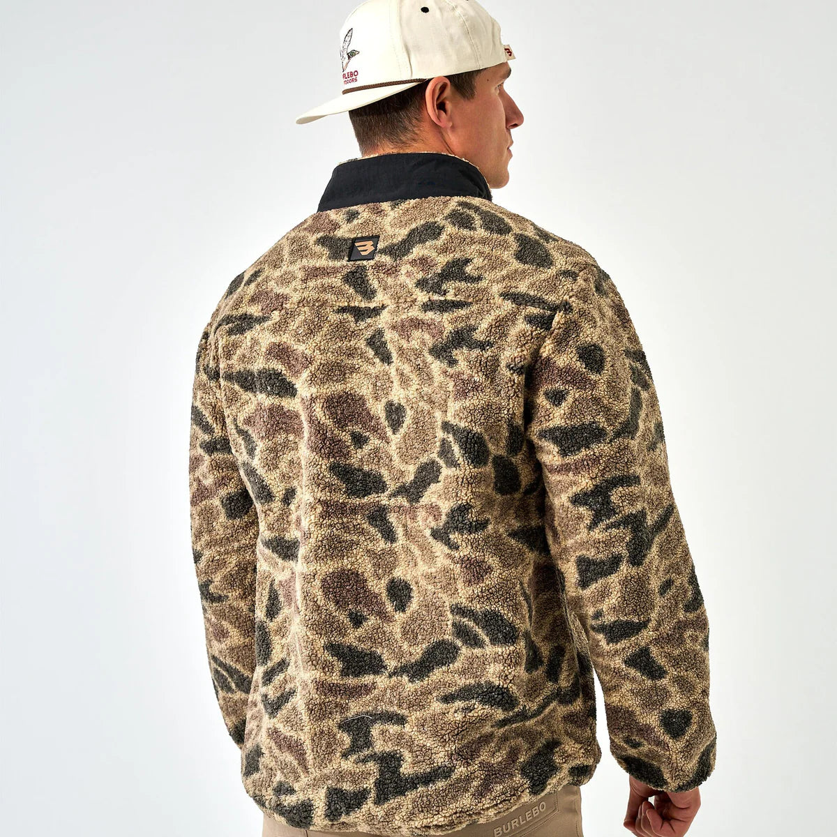 Burlebo Sherpa - Quarter Zip in Rocky Mountain Camo