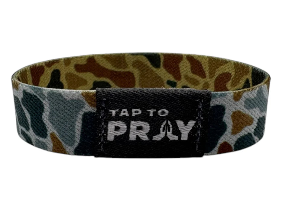 Tap to Pray Wristband - River Rock Camo Sahara & Copper