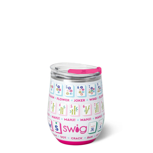Mahjong Stemless Wine 12oz