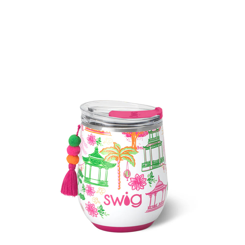 Swig | Pagoda Paradise Stemless Wine 12oz