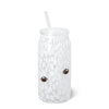 Swig | White Football Charm Soda Glass 23oz