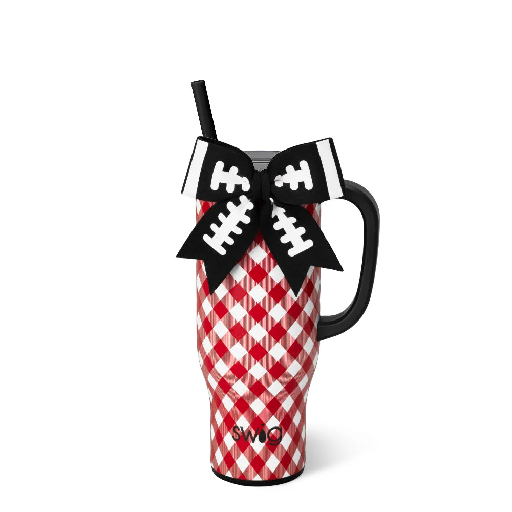 Swig | Gameday Gingham Red & Black Mega Mug 30oz