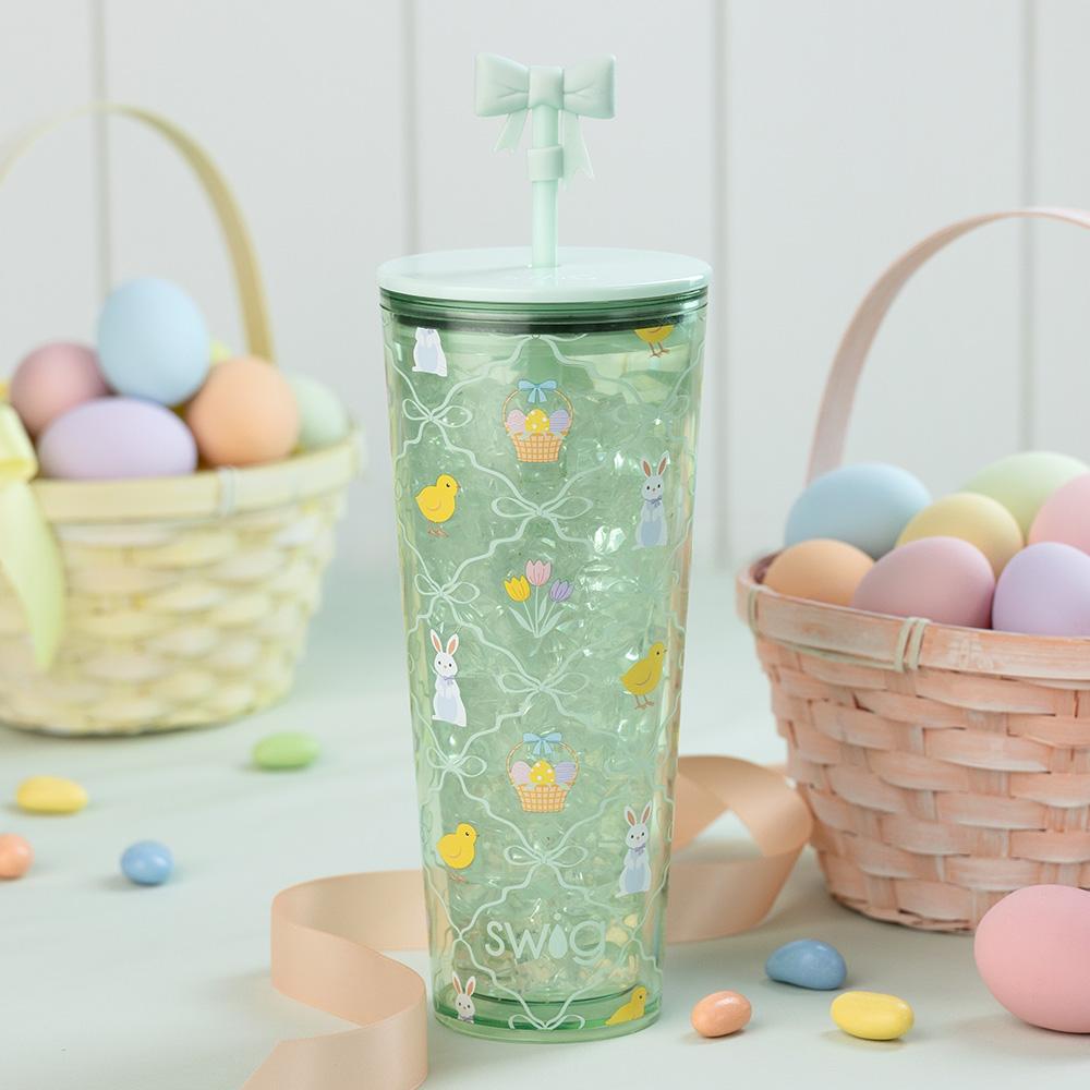 Swig Hoppy Easter Plastic Tumbler 24 oz.