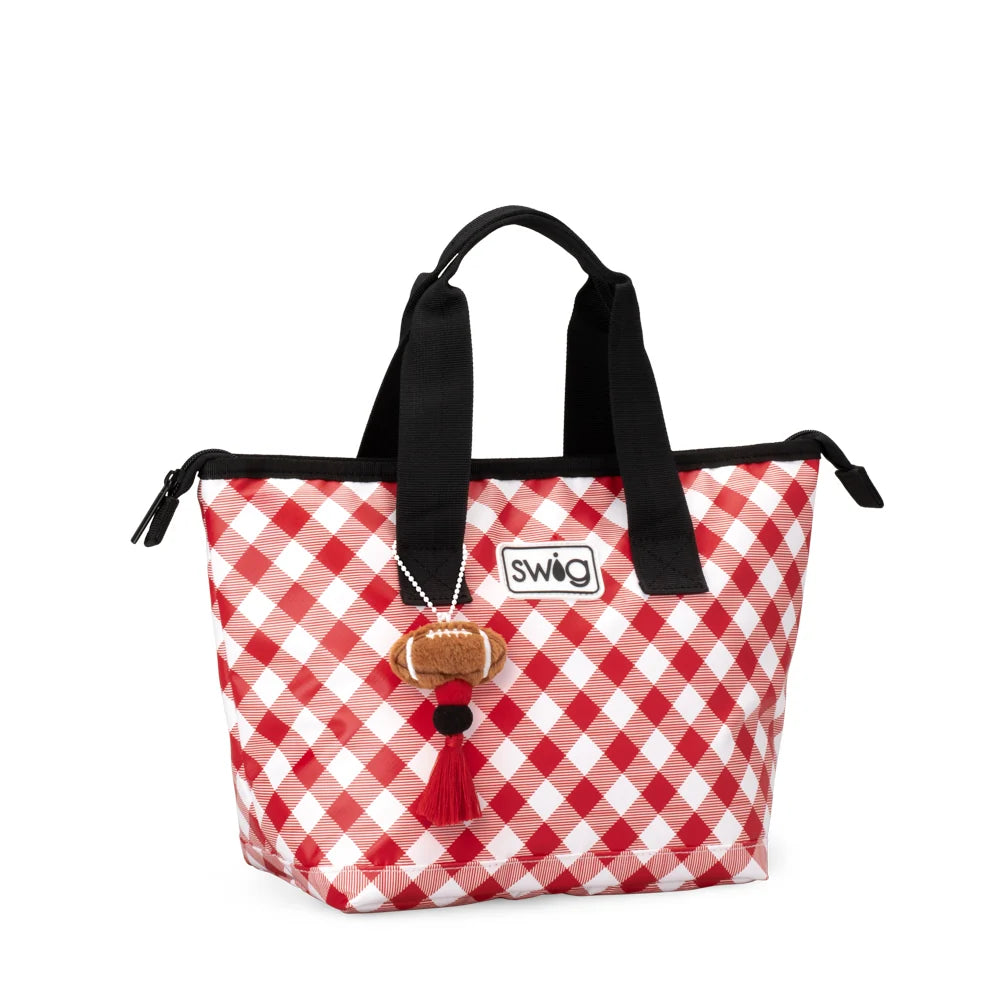 Swig | Lunchi Lunch Bag in Gameday Gingham Red & Black