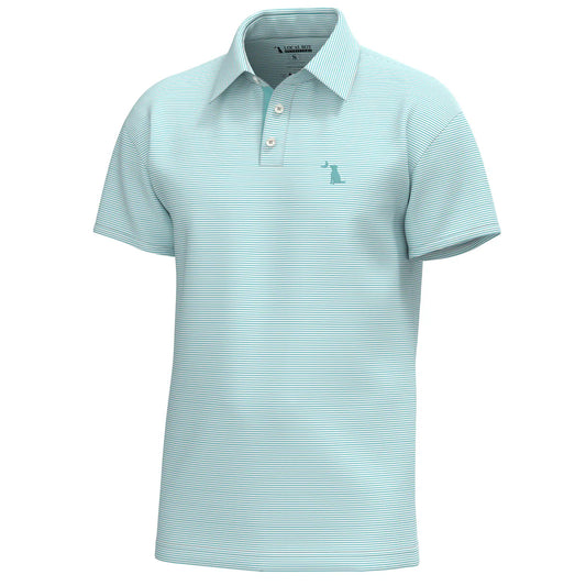 Local Boy | Palms Polo in Aqua/White