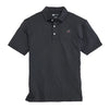 Onward Reserve Standing Bulldog Solid Performance Polo in Black